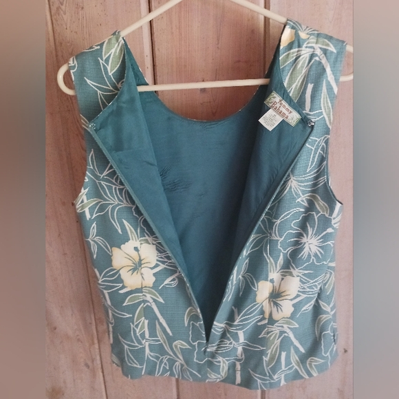 TOMMY BAHAMA Silk Top Size M - Picture 4 of 6